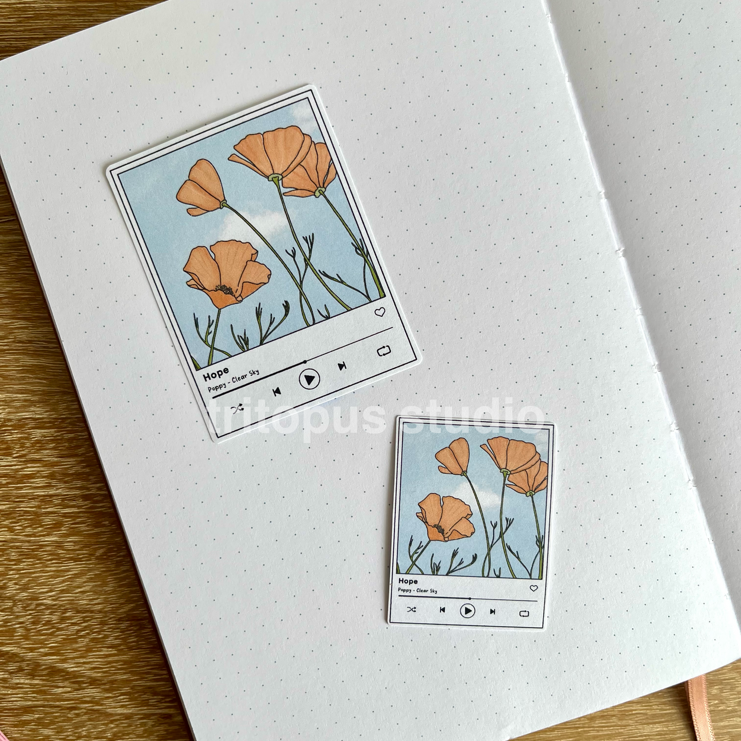 summer playlist die cut stickers