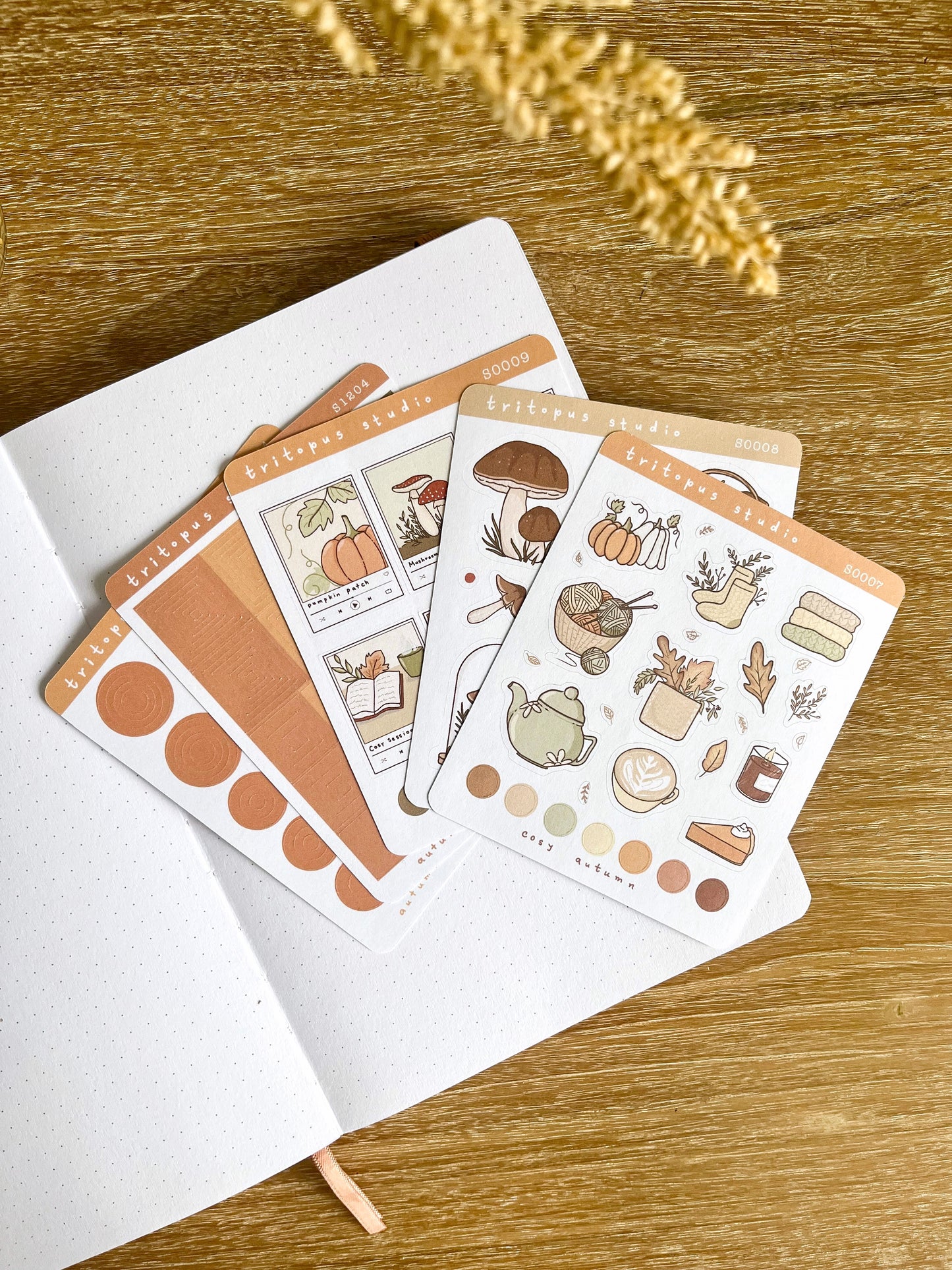 autumn collection sticker bundle