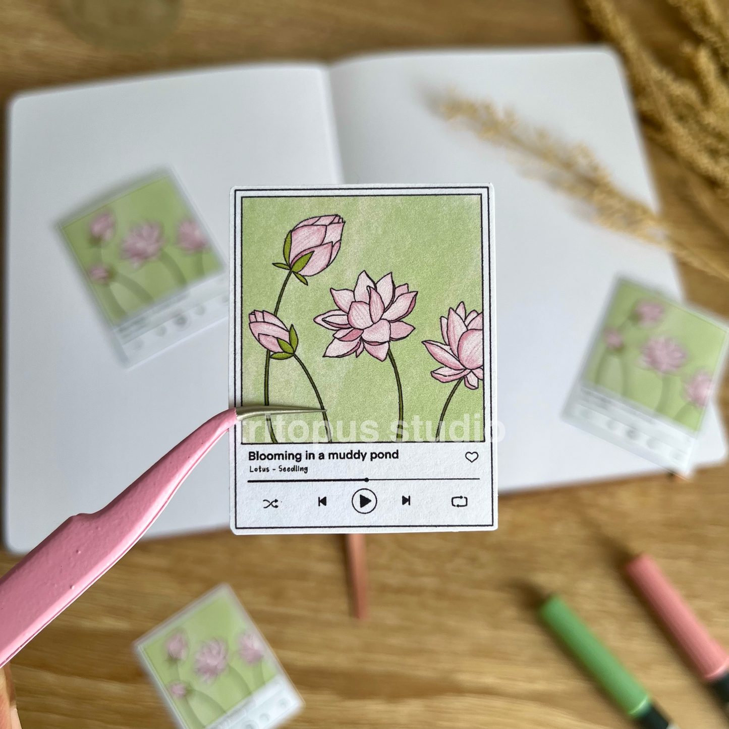 summer playlist die cut stickers