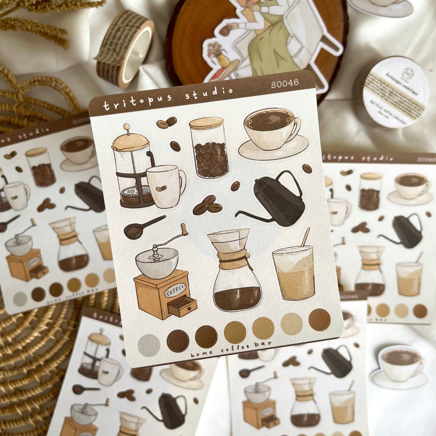 home cafe stickersheet