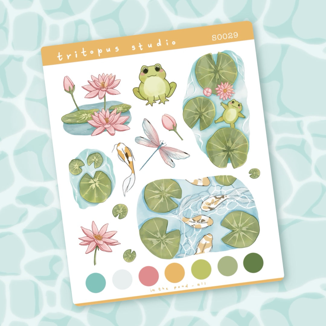 In the pond stickersheet - all