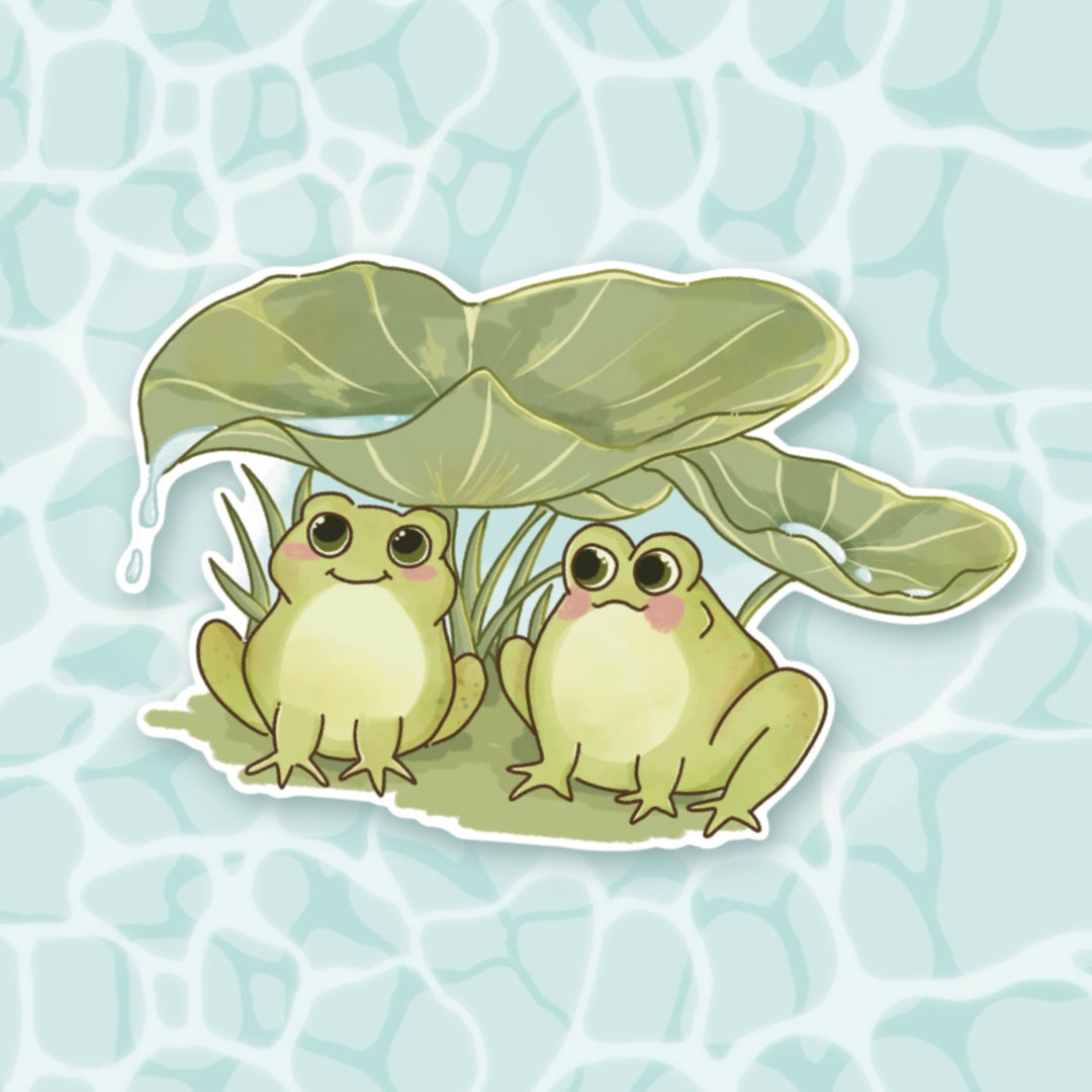 In the pond - froggies die cut