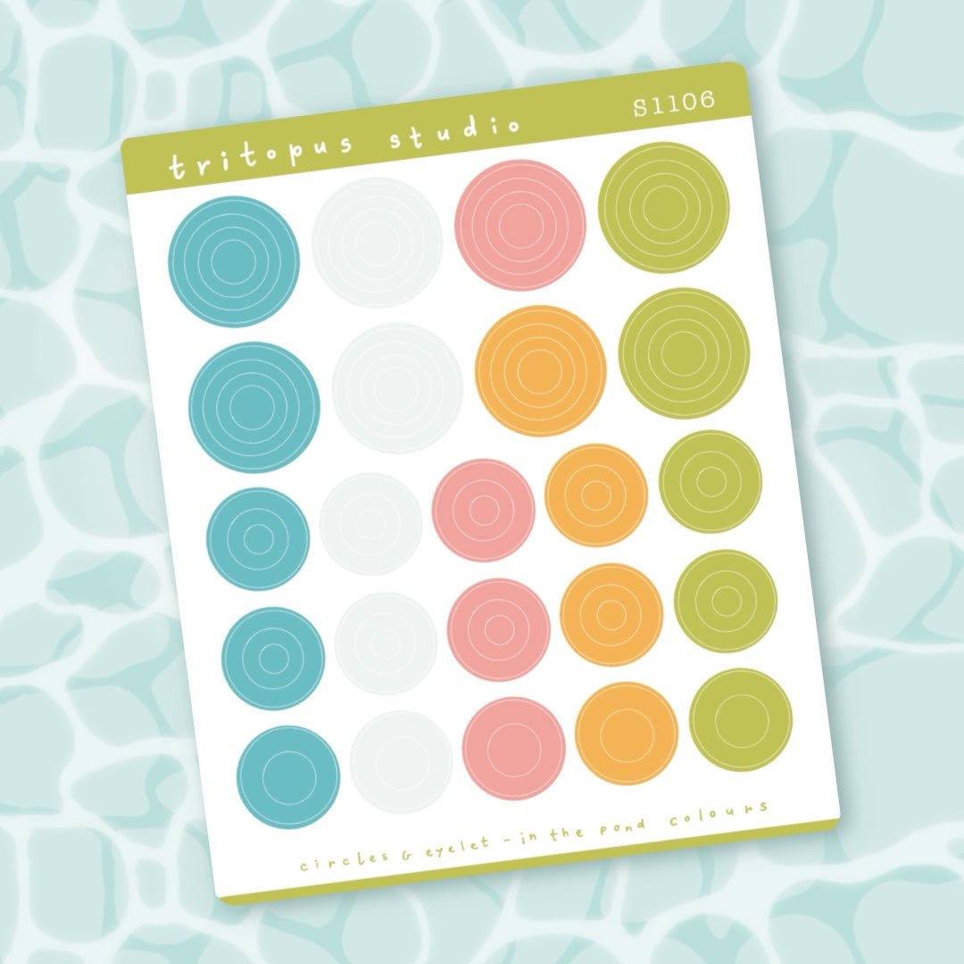 Circle and Eyelet Stickersheet