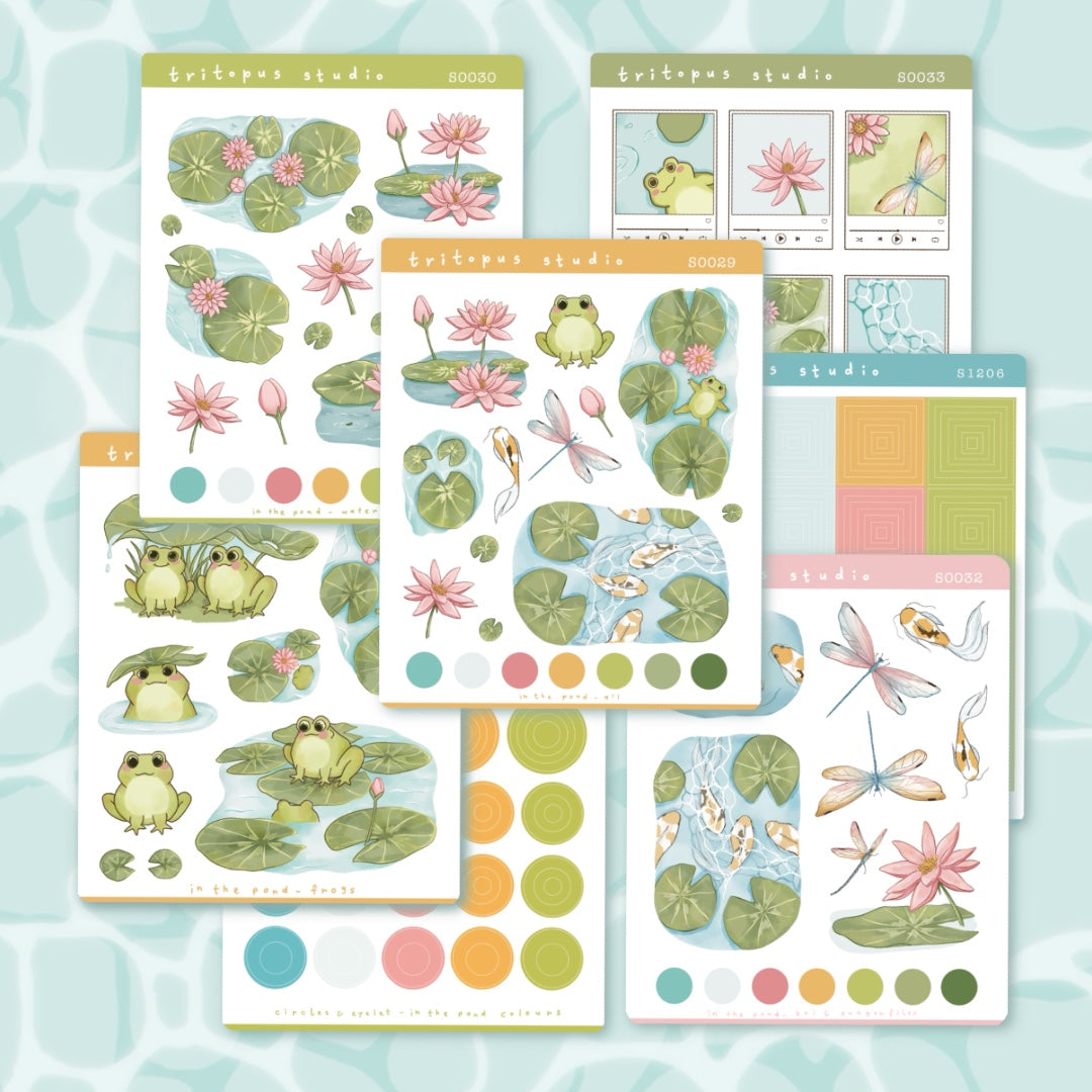 In the pond bundle with deco stickers
