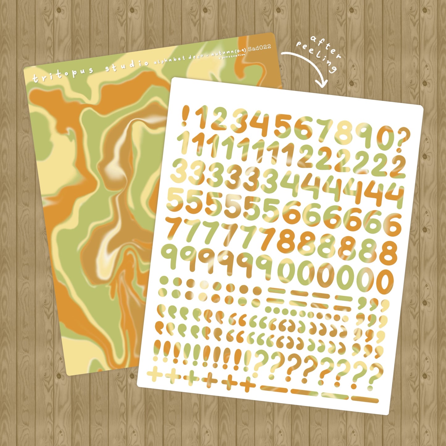 alphabet + number & punctuation deco sticker sheets