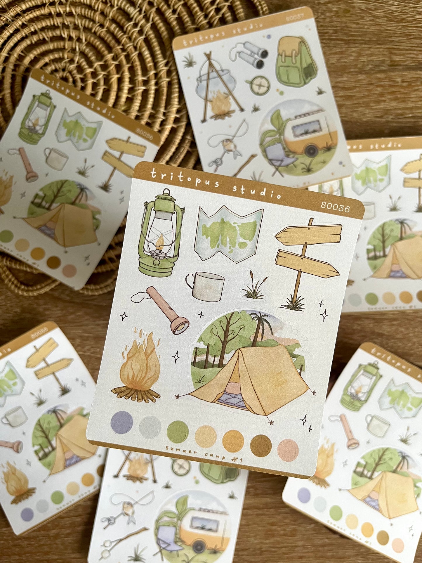 summer camp stickersheet #1