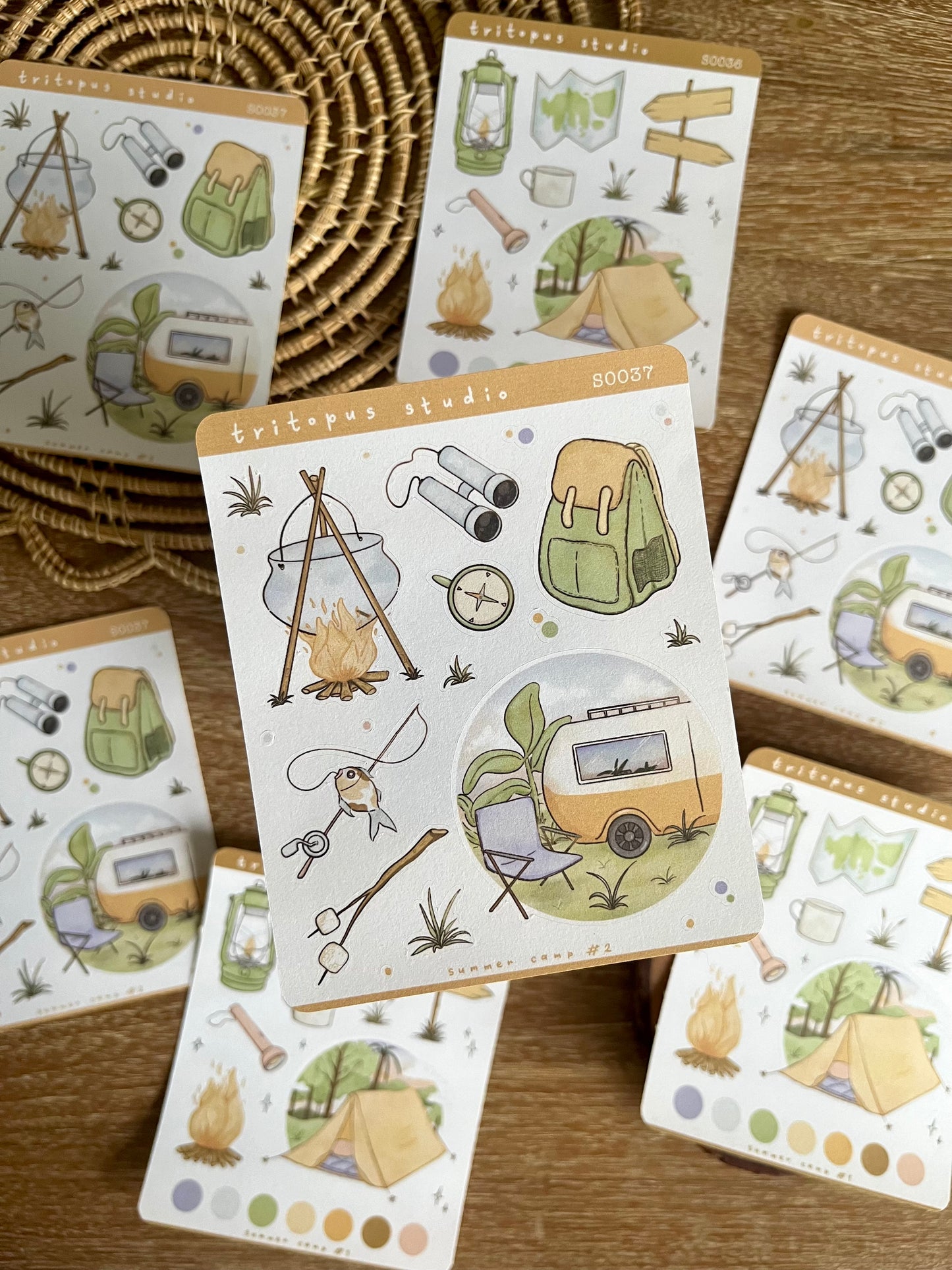 summer camp stickersheet #2