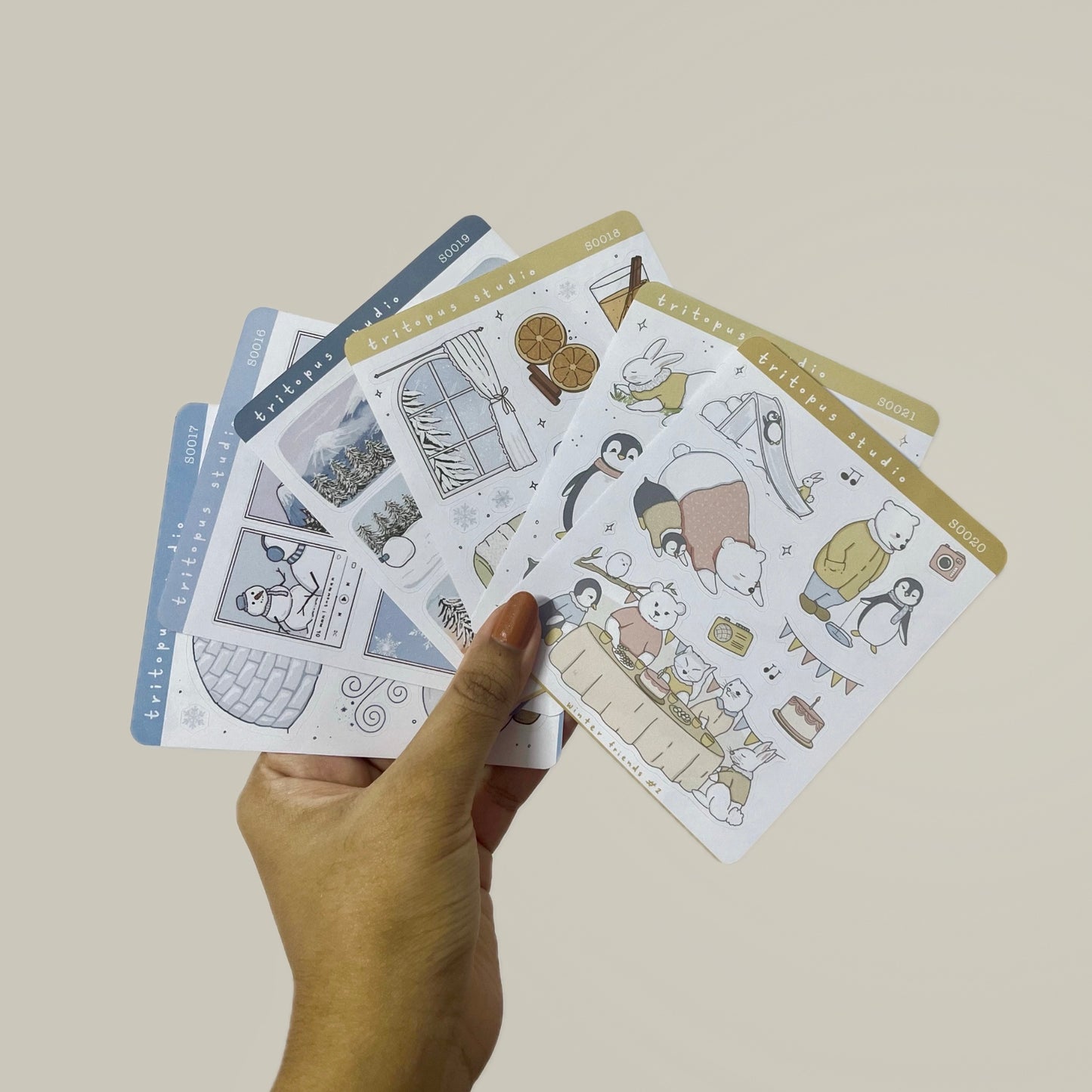 winter collection sticker bundle