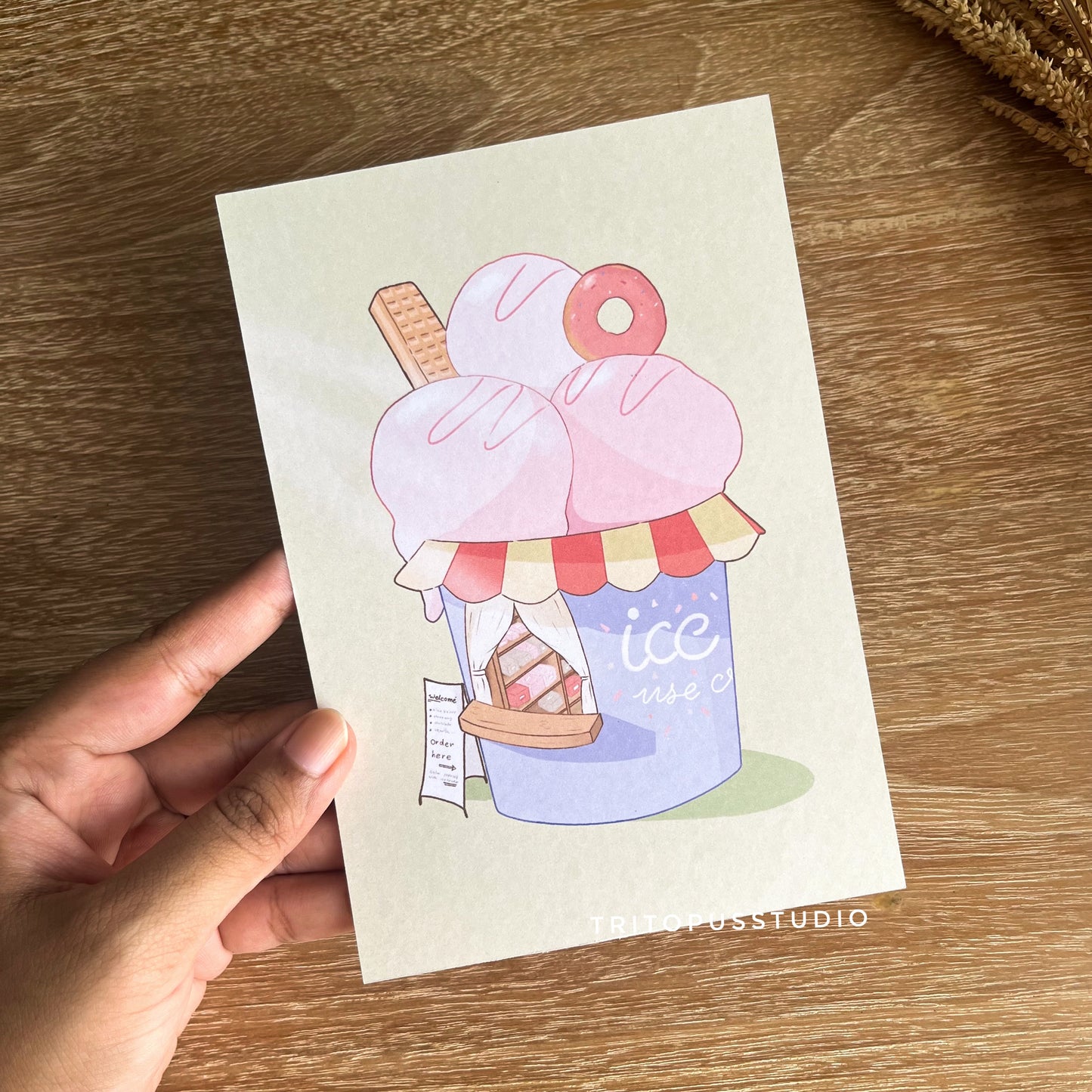 icecream parlour art print