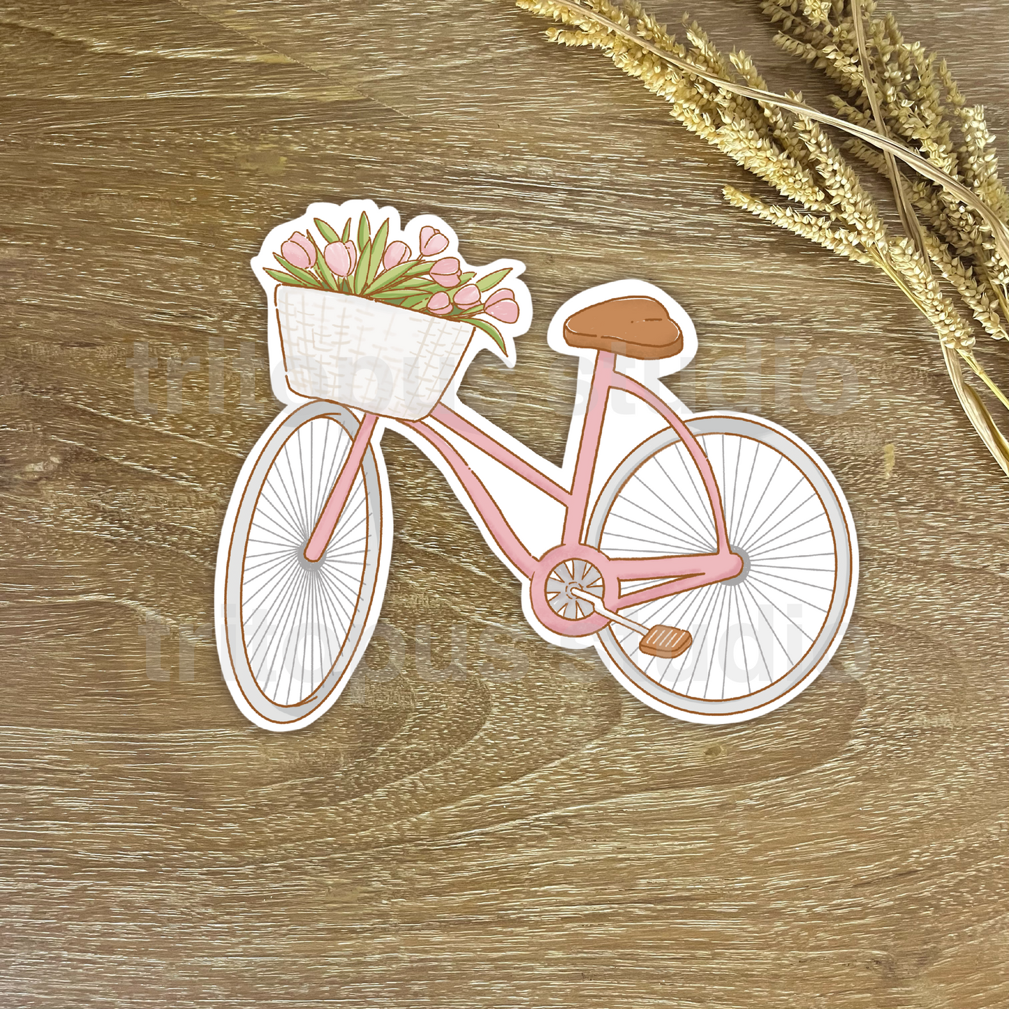 bicycle die cut sticker