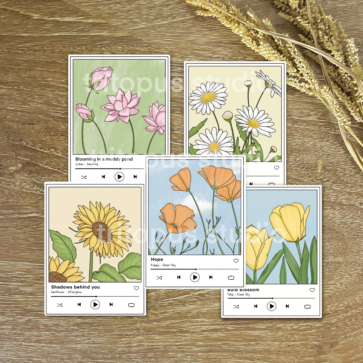 summer playlist die cut stickers