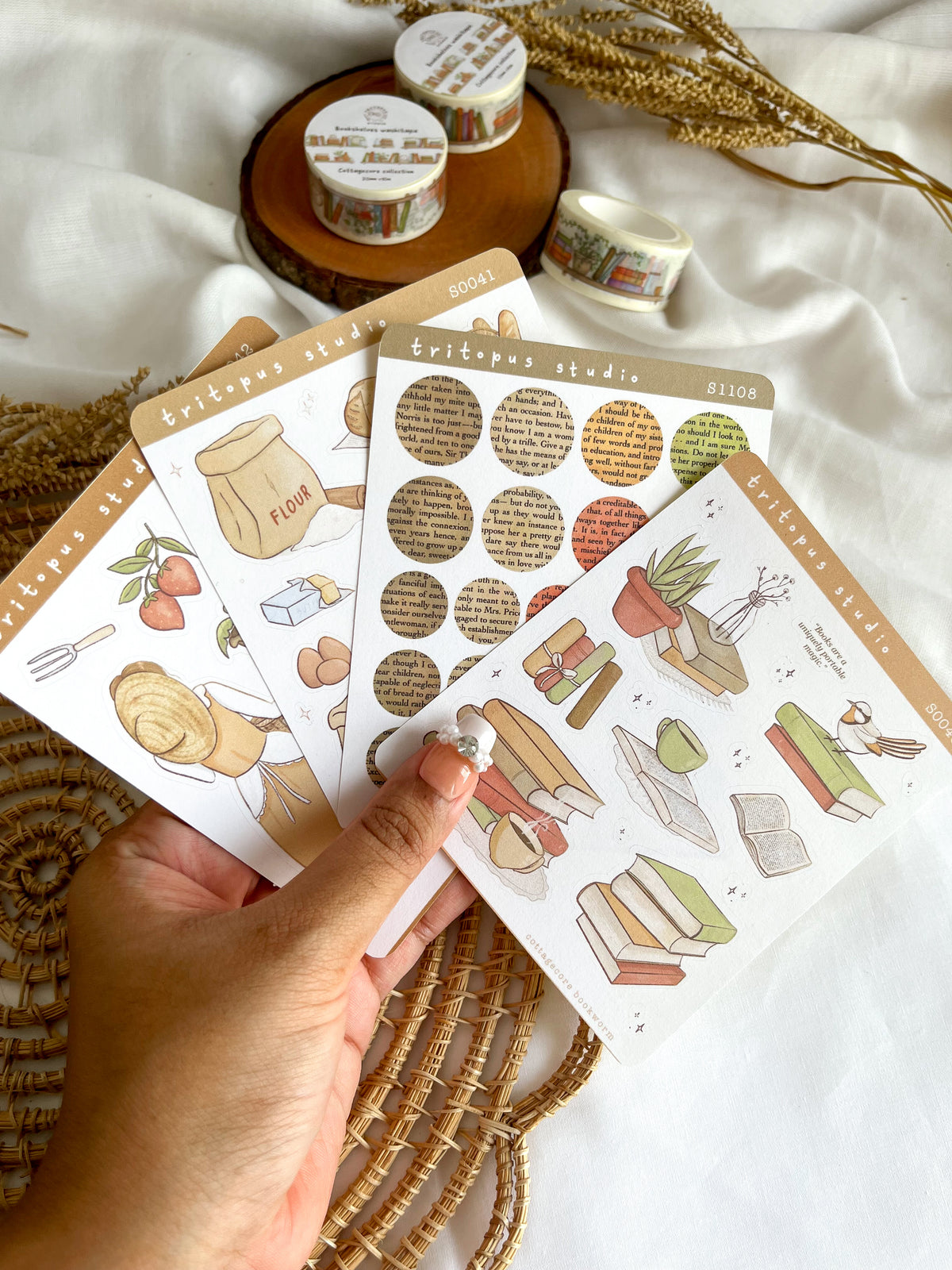 Cluttercore Stickers cottagecore collection sticker bundle – Tritopus Studio