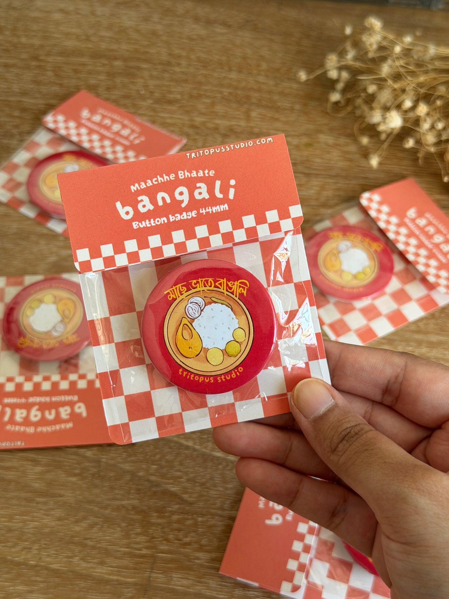 bangali button badge