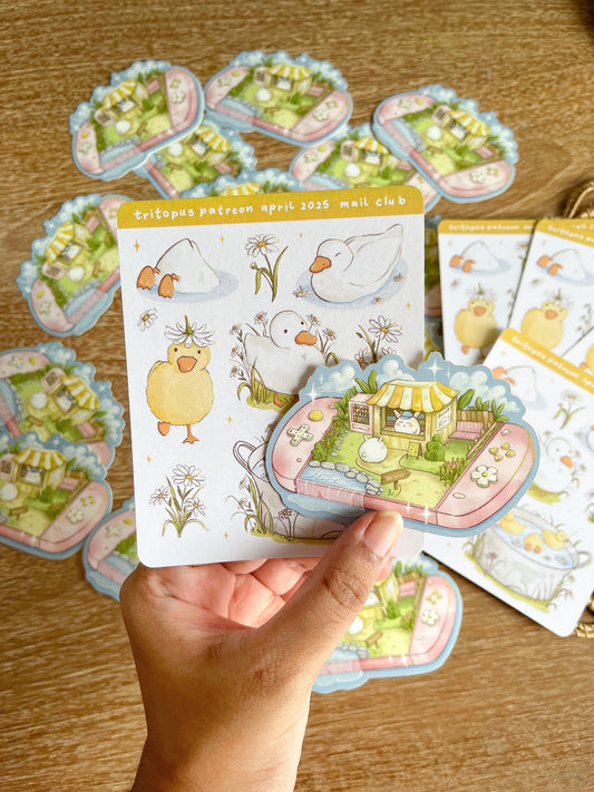 Duck & Daisy (April 2025 patreon exclusive stickers)