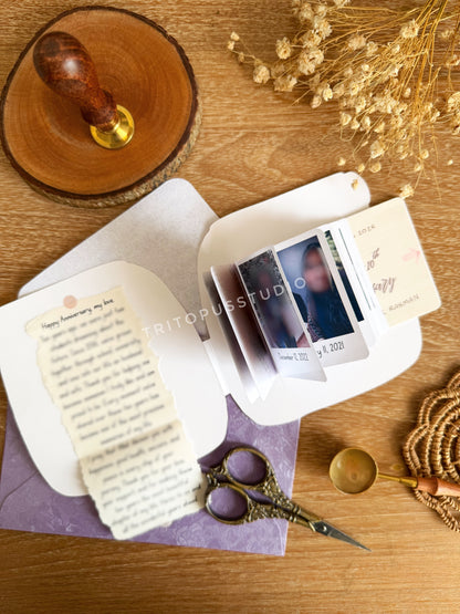 handcrafted polaroid card (custom)