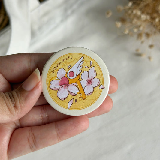 Card capture sakura button badge 44mm
