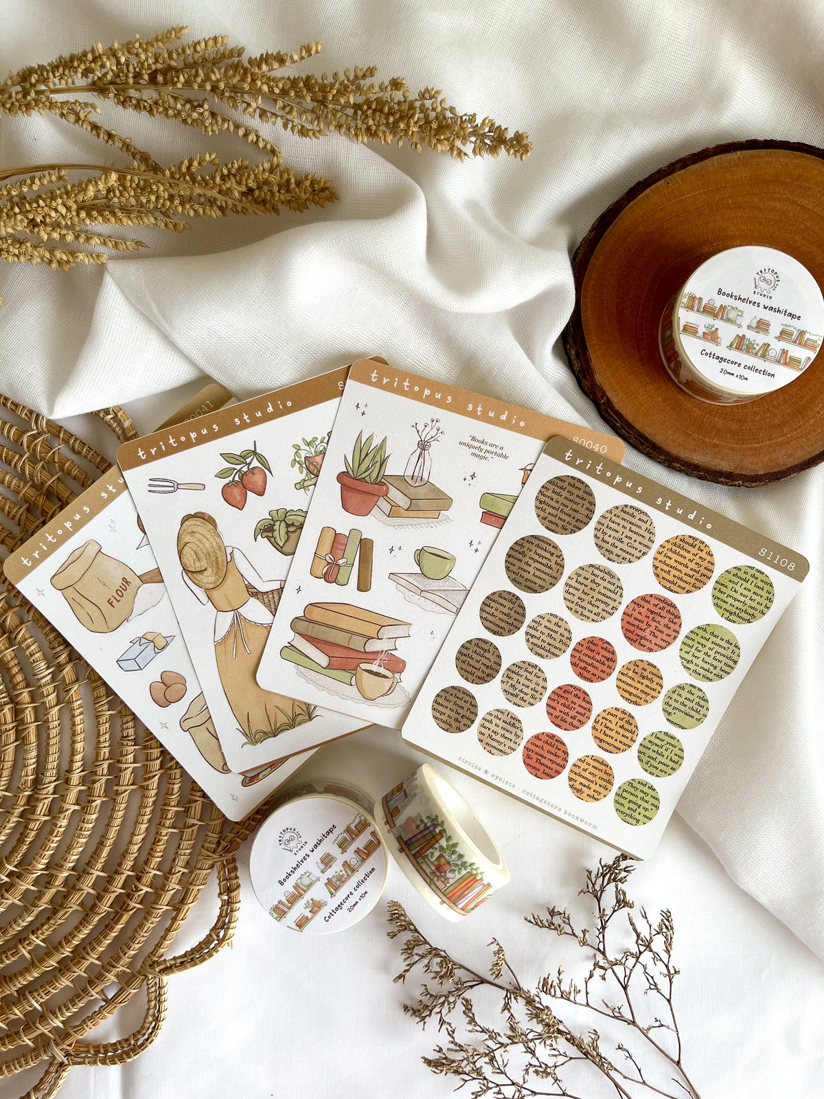 Cluttercore Stickers cottagecore collection sticker bundle – Tritopus Studio