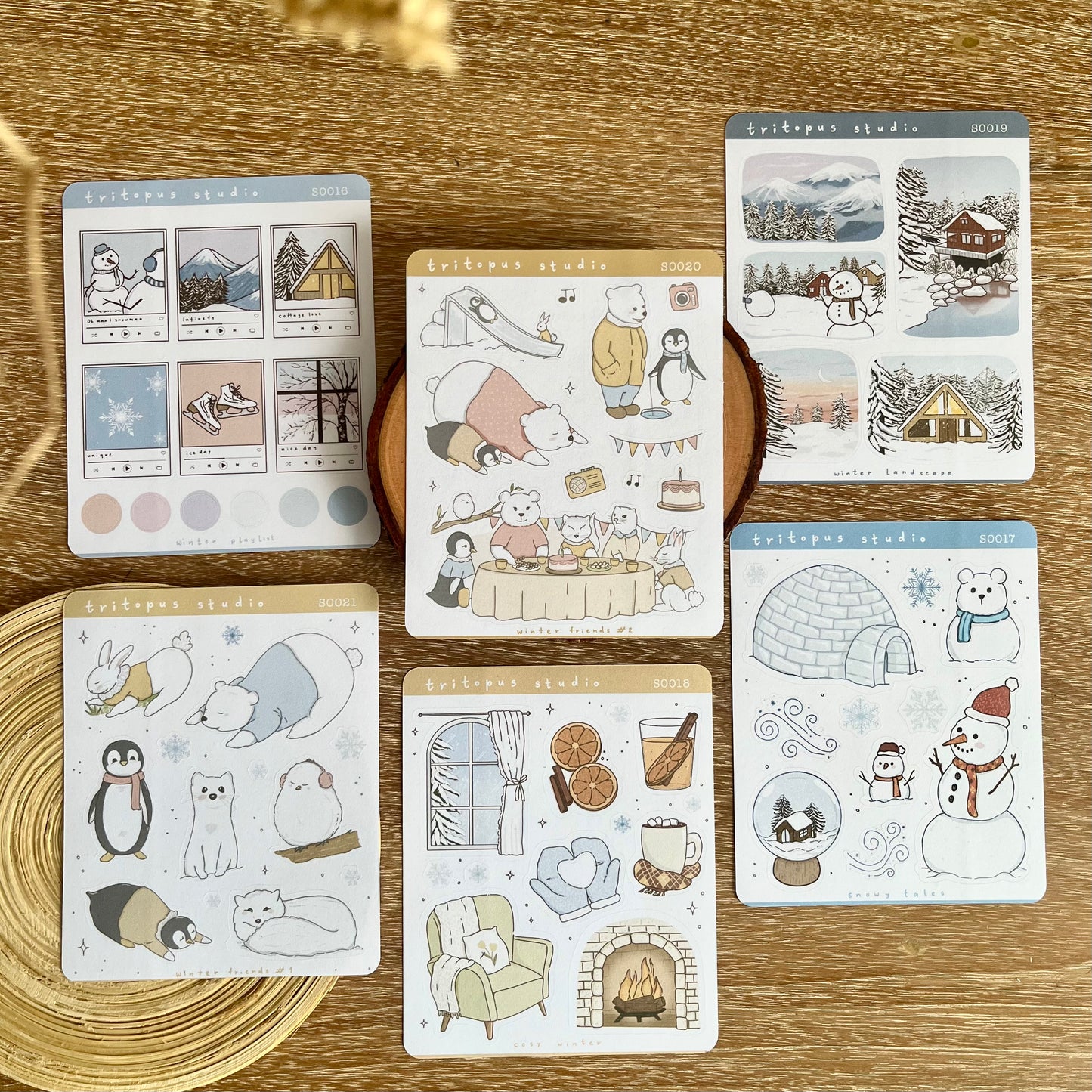 winter collection sticker bundle