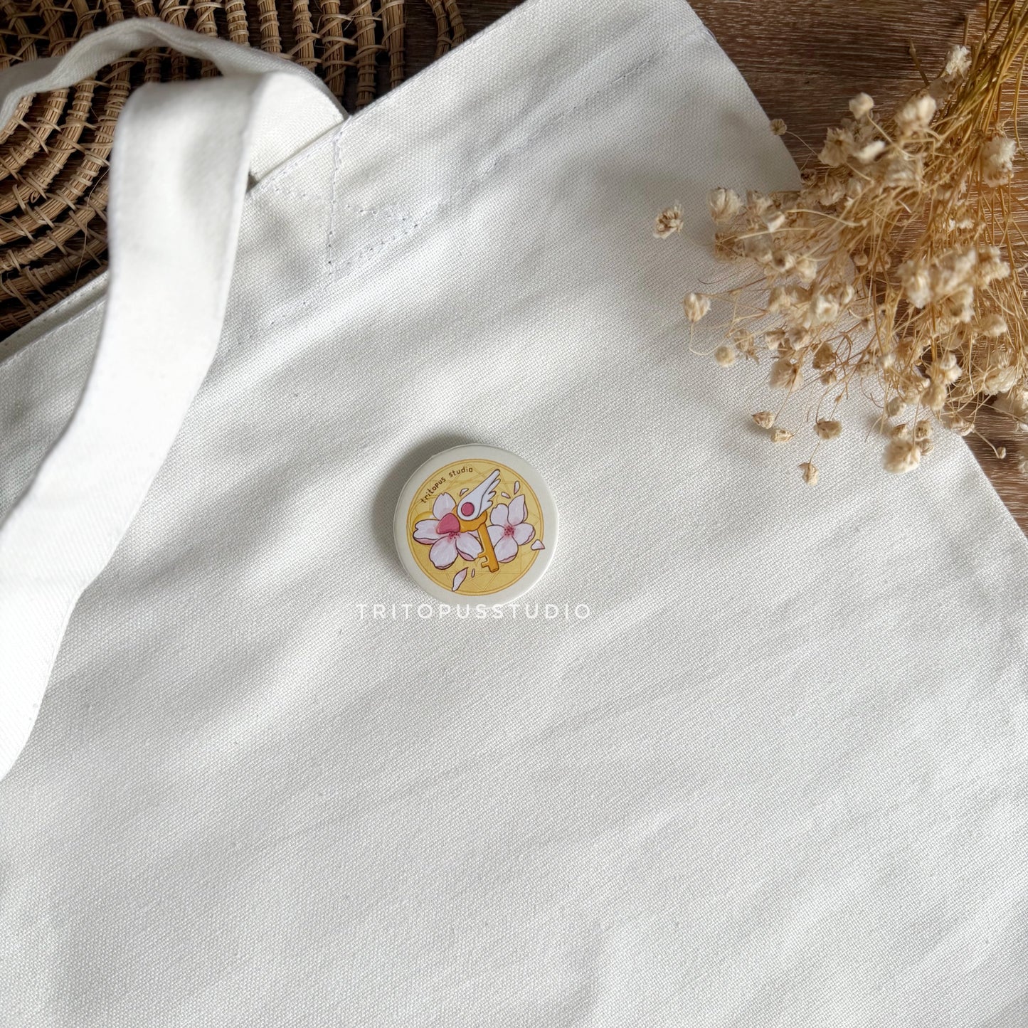 "Card captor sakura" tote bag & button badge set