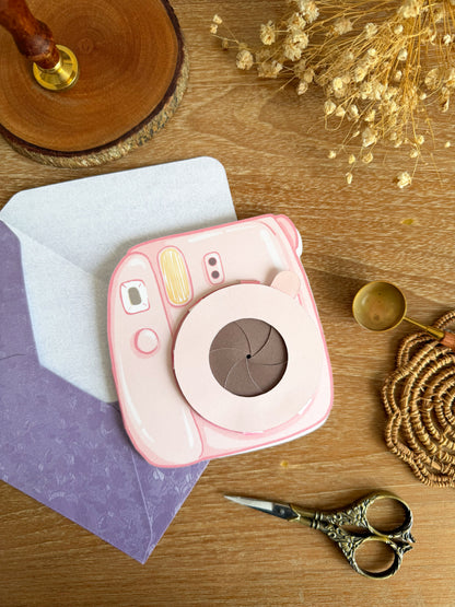 handcrafted polaroid card (custom)