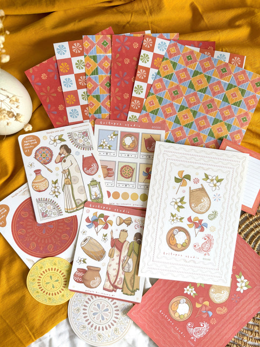 Bangali Collection (Stationery, pin and tote)